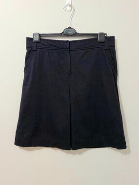 Mango Knee Length Utility Style Skirt with Front Pleat Lined Minimalist Summer